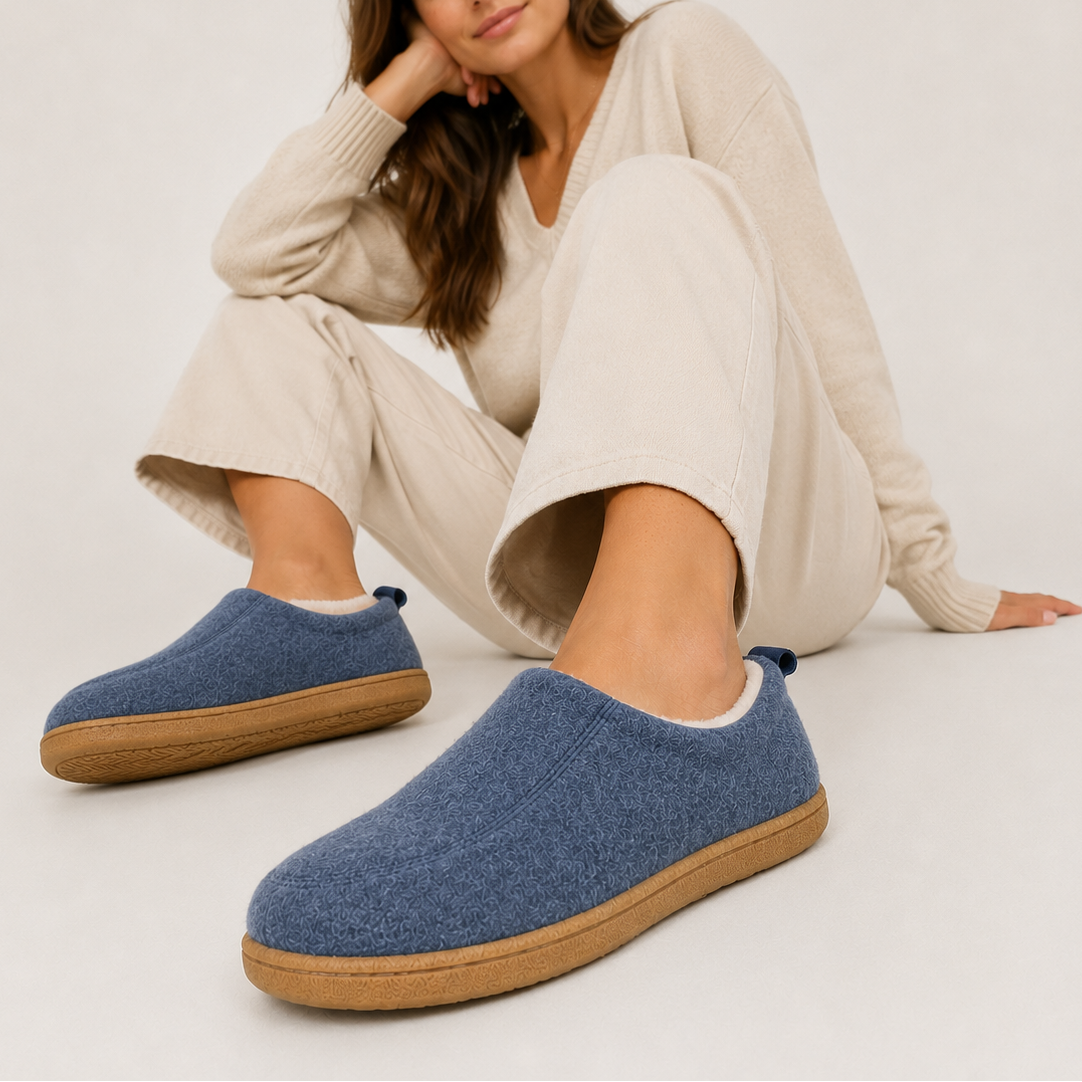 Camden | Unisex Fleece Lined Supportive Slip-On Slipper