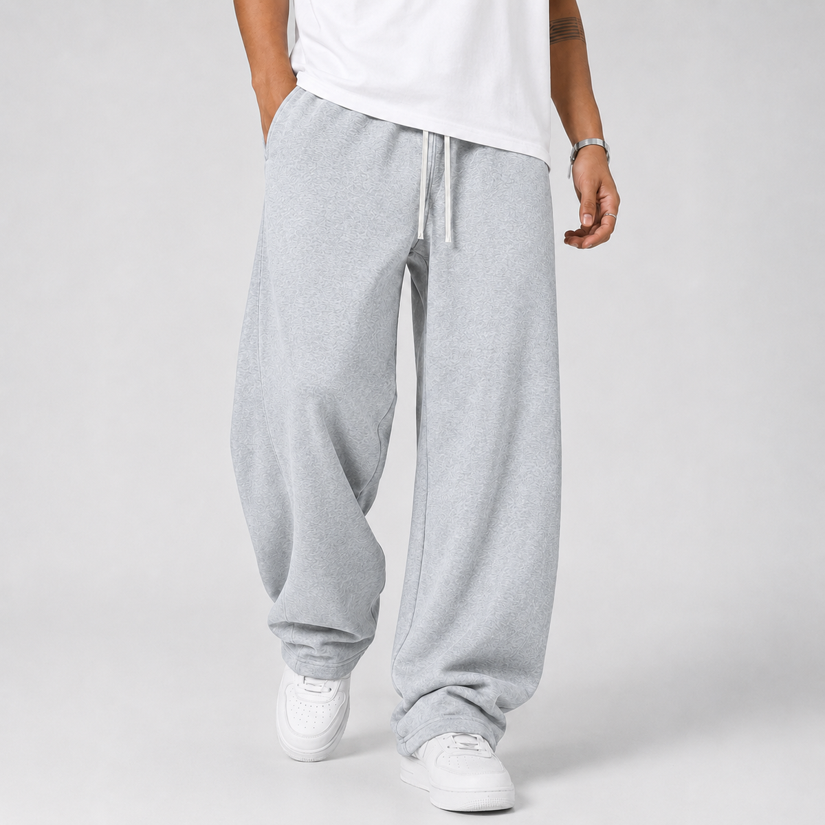 Kaelan | Men's Loose Fit Wide Leg Drawstring Jogger