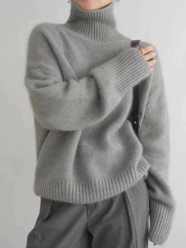 Marlowe | Women's Rollneck Soft Knit Turtleneck Sweater