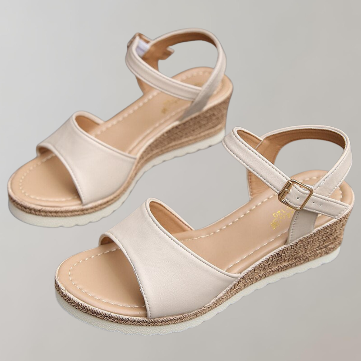 Stella | Women's Orthopedic Espadrille Wedge Sandals Ankle Strap