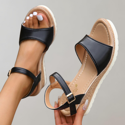 Stella | Women's Orthopedic Espadrille Wedge Sandals Ankle Strap
