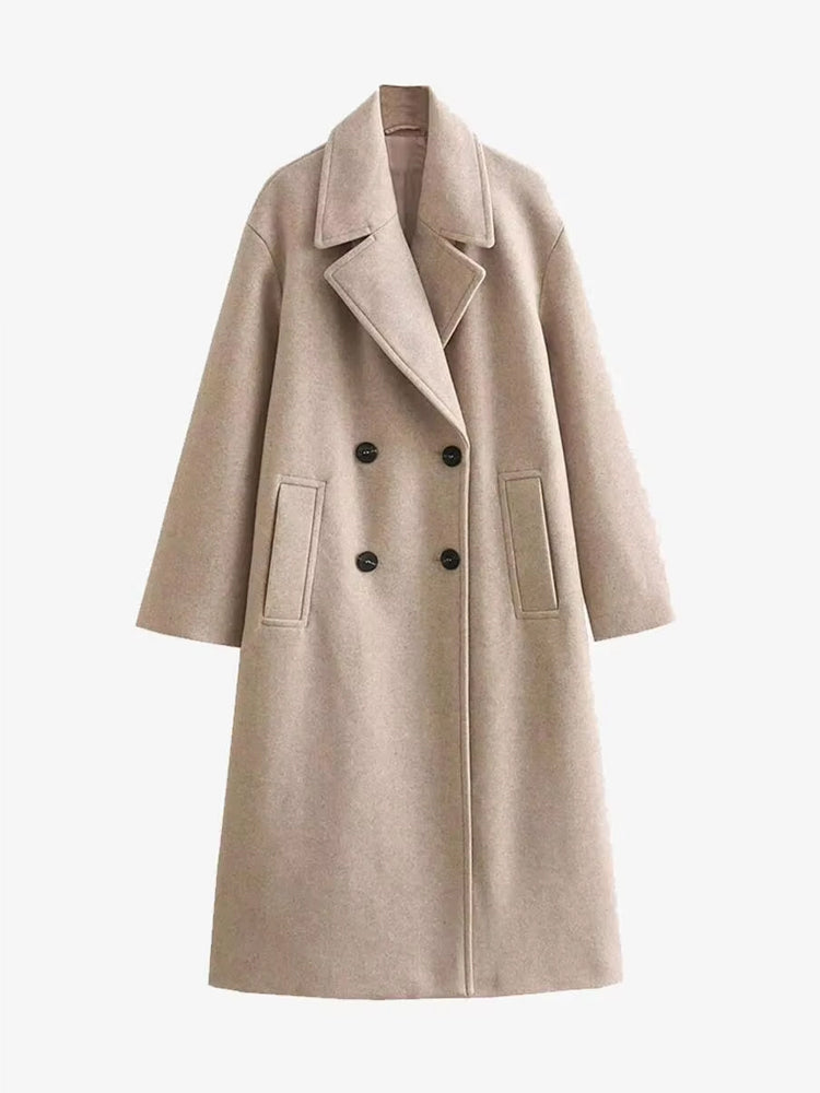 Corinne | Women's Wool Blend Longline Trench Coat