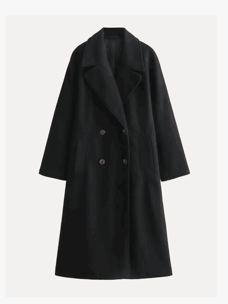 Corinne | Women's Wool Blend Longline Trench Coat