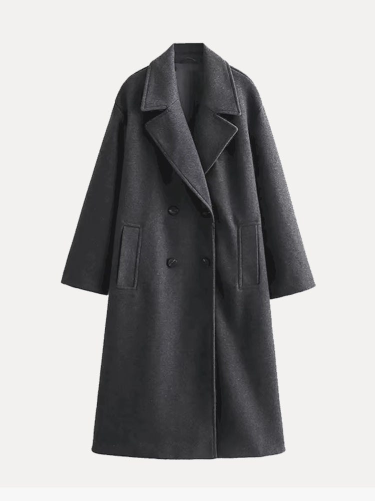 Corinne | Women's Wool Blend Longline Trench Coat