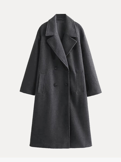 Corinne | Women's Wool Blend Longline Trench Coat