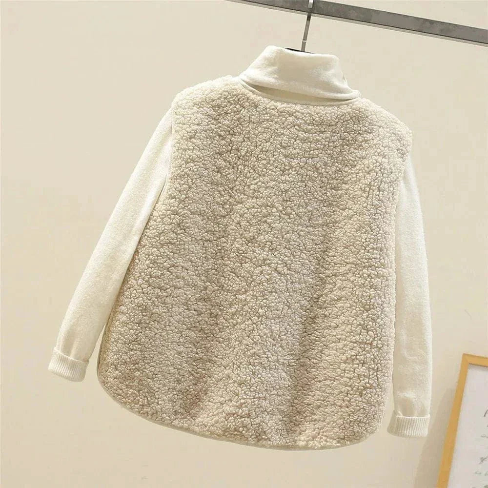 Bexworth | Women's Sherpa Fleece Button-Front Layering Vest