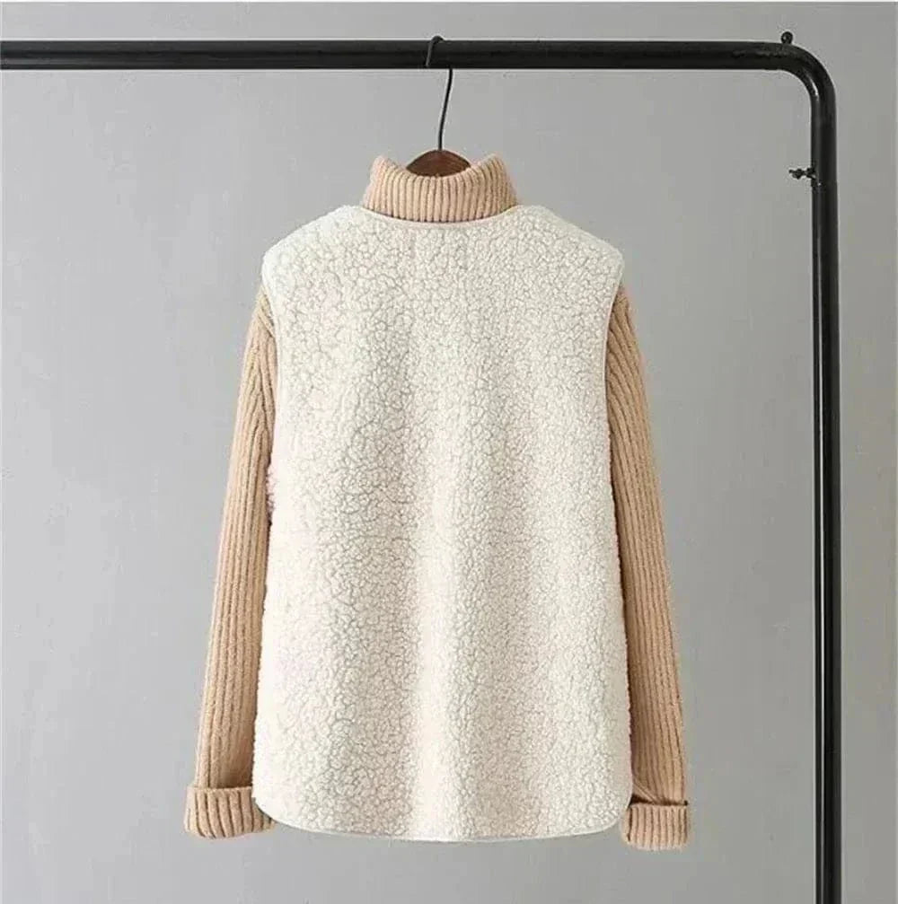 Bexworth | Women's Sherpa Fleece Button-Front Layering Vest