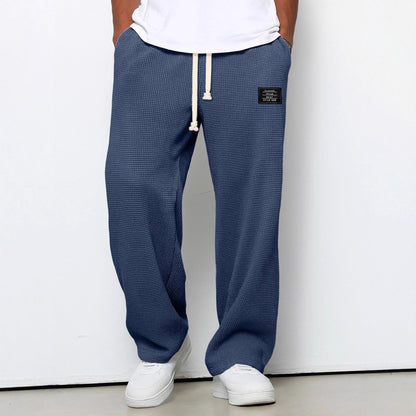 Wesley | Men's Relaxed Fit Drawstring Wide Leg Casual Pant