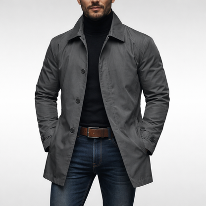 Alaric | Men's Water-Repellent Collared All-Weather Jacket