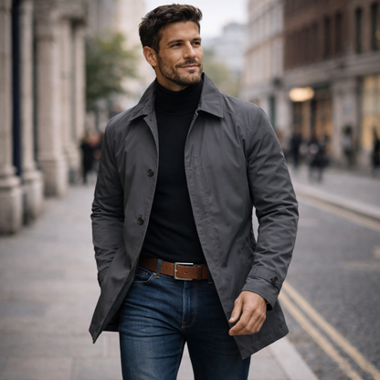 Alaric | Men's Water-Repellent Collared All-Weather Jacket