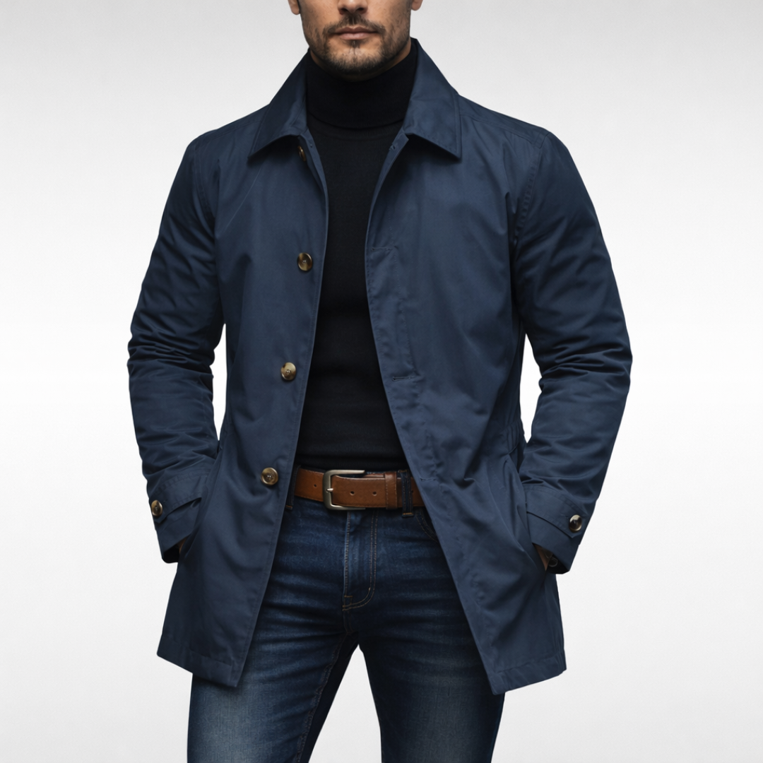 Alaric | Men's Water-Repellent Collared All-Weather Jacket