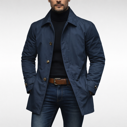 Alaric | Men's Water-Repellent Collared All-Weather Jacket