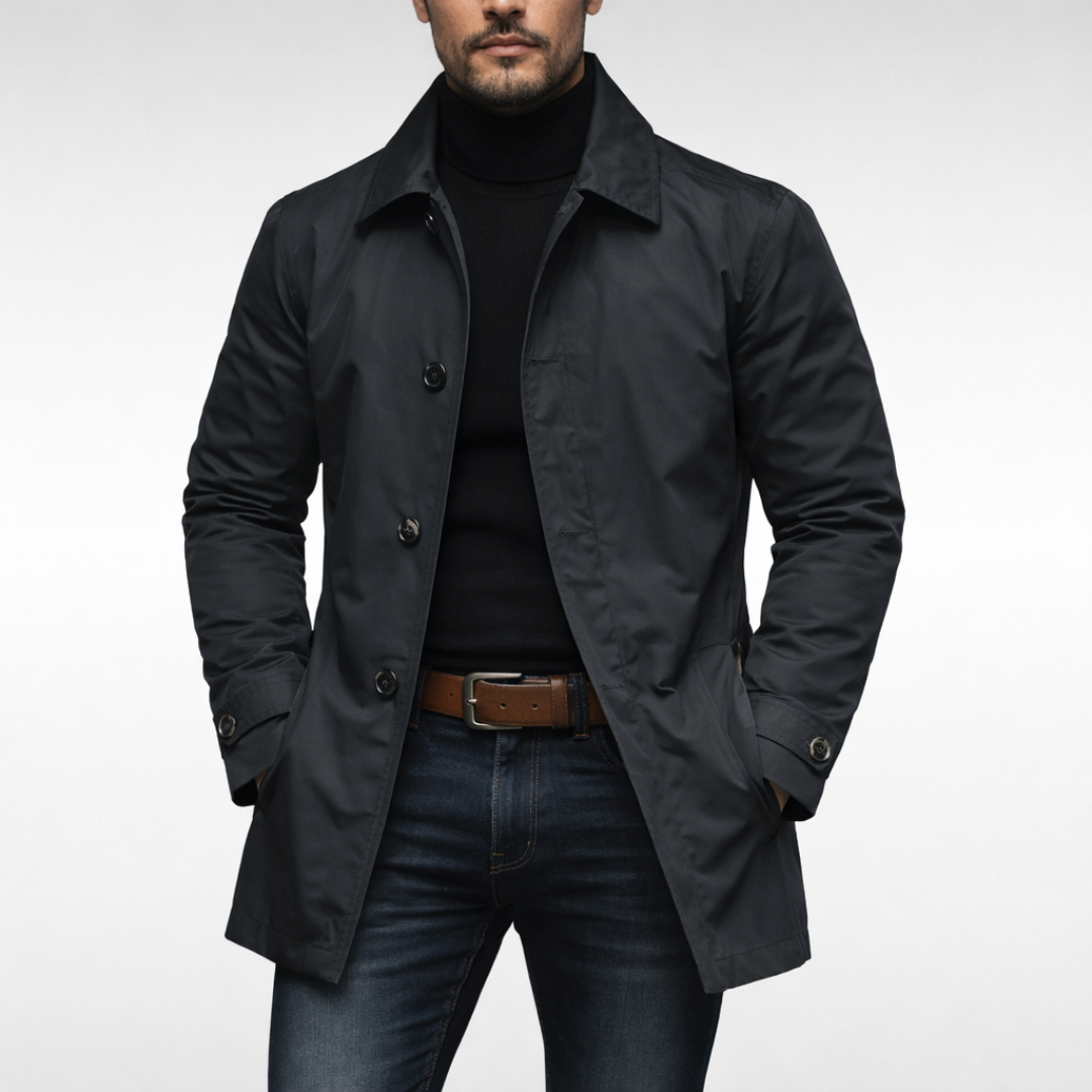 Alaric | Men's Water-Repellent Collared All-Weather Jacket