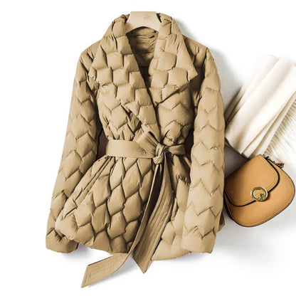 Farrah | Women's Quilted Belted Down Winter Jacket