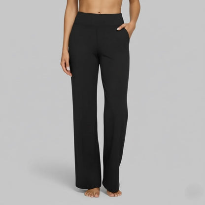 Camille | High Waist Wide Leg Stretch Casual Pants