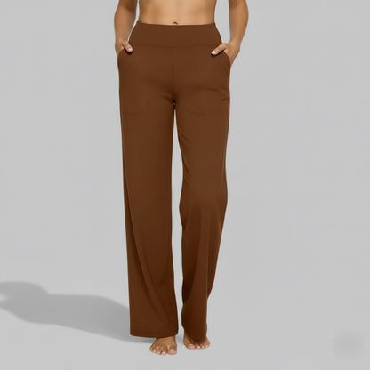 Camille | High Waist Wide Leg Stretch Casual Pants