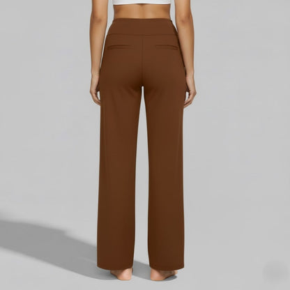 Camille | High Waist Wide Leg Stretch Casual Pants