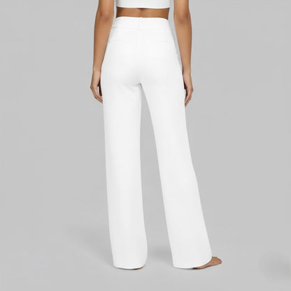 Camille | High Waist Wide Leg Stretch Casual Pants