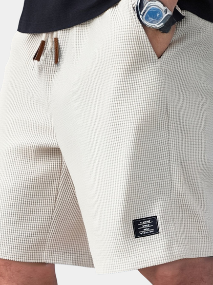 Mason | Men's Relaxed Fit Shorts Waffle Texture Drawstring