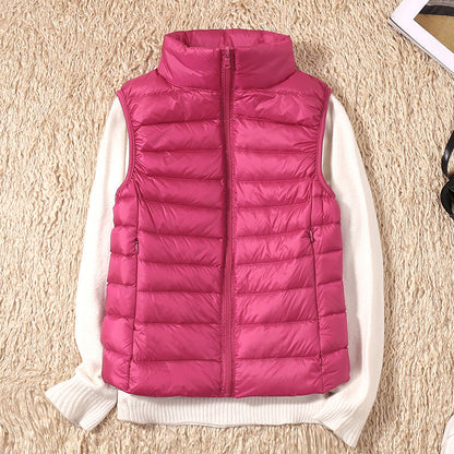 Thessaly | Women's Lightweight Padded Stand Collar Zip Front Gilet