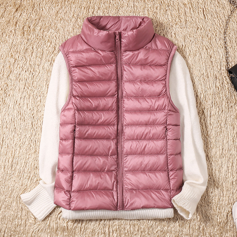 Thessaly | Women's Lightweight Padded Stand Collar Zip Front Gilet