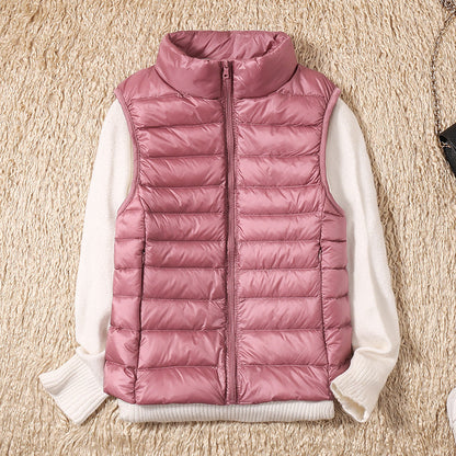 Thessaly | Women's Lightweight Padded Stand Collar Zip Front Gilet
