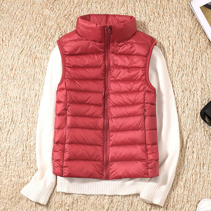 Thessaly | Women's Lightweight Padded Stand Collar Zip Front Gilet
