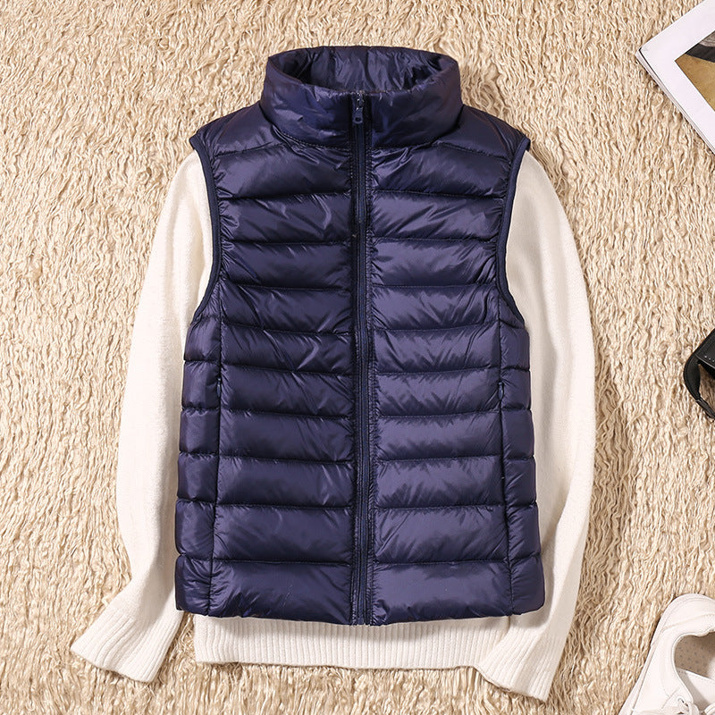 Thessaly | Women's Lightweight Padded Stand Collar Zip Front Gilet