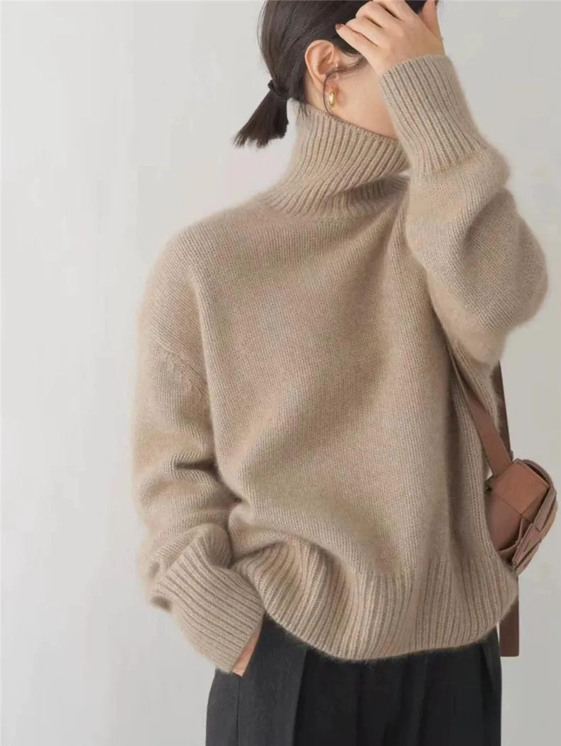 Marlowe | Women's Rollneck Soft Knit Turtleneck Sweater