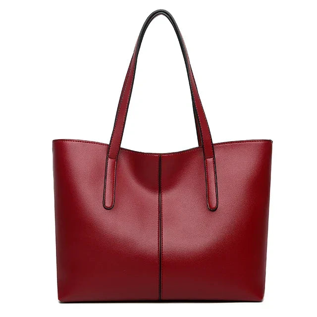Larken | Women's Leather Look Tote Shoulder Bag