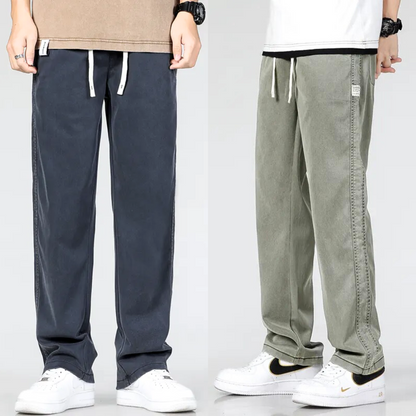 Halloway | Men's Straight Leg Loose Fit Drawstring Pants