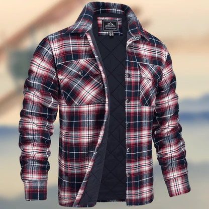 Rockwell | Men's Plaid Flannel Quilted Lined Work Jacket