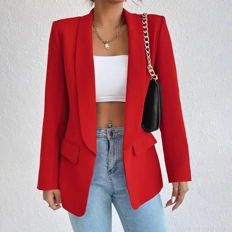 Ophira | Women's Classic Tailored Open Front Blazer