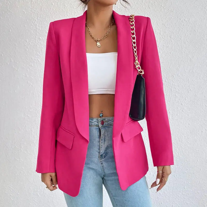 Ophira | Women's Classic Tailored Open Front Blazer
