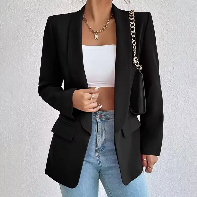 Ophira | Women's Classic Tailored Open Front Blazer