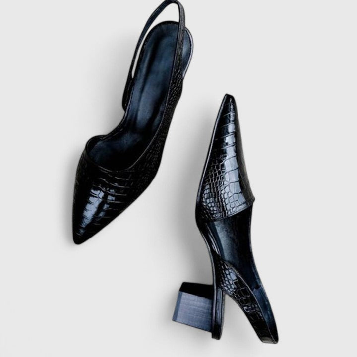 Severine | Women's Slingback Pointed Toe Block Heel Pump