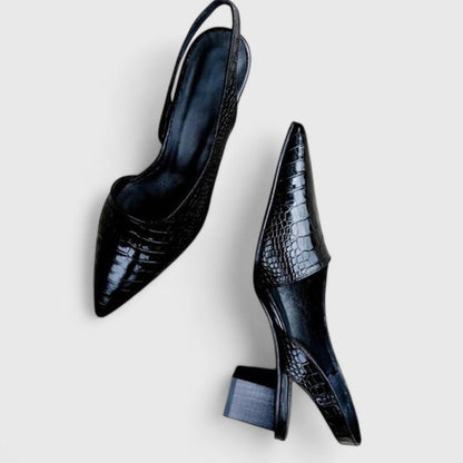 Severine | Women's Slingback Pointed Toe Block Heel Pump