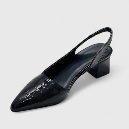 Severine | Women's Slingback Pointed Toe Block Heel Pump