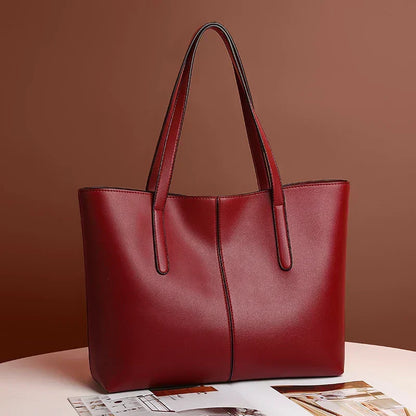 Larken | Women's Leather Look Tote Shoulder Bag