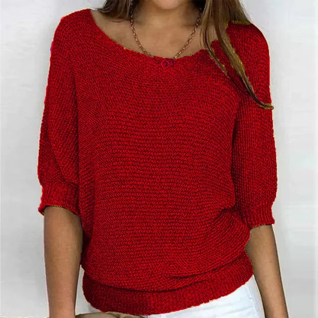 Marlise | Women's Relaxed Knit Batwing Sweater