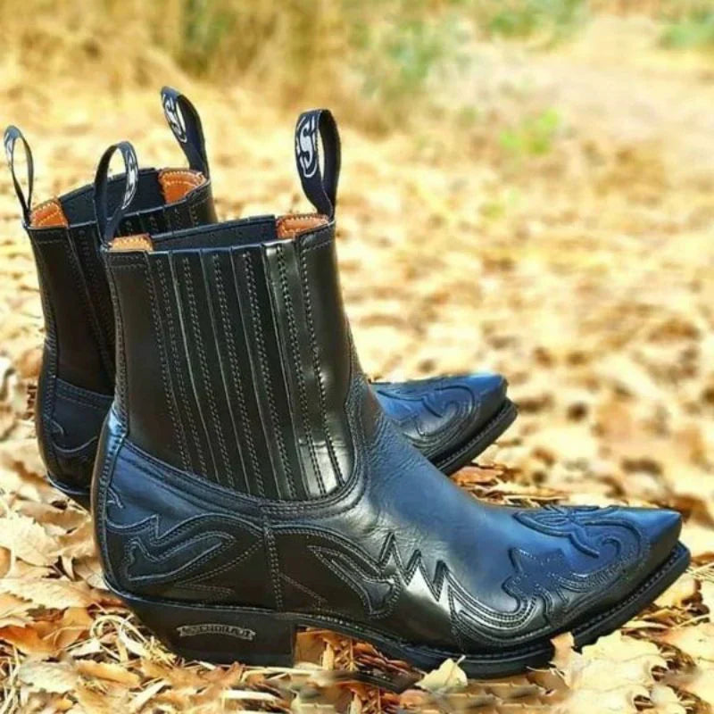 Bradley | Men's Western Cowboy Chelsea Ankle Boot