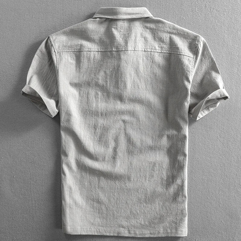 Edward | Men's Linen Blend Classic Relaxed Polo Shirt
