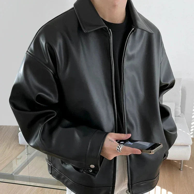 Martin | Men's Streetwear Oversized Collared Bomber Jacket