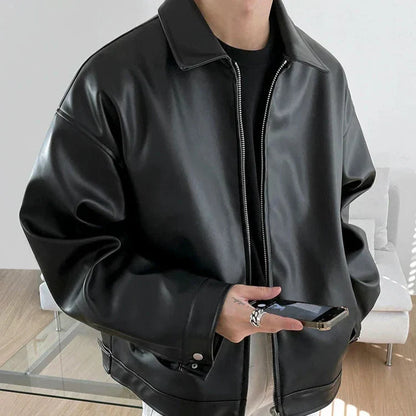 Martin | Men's Streetwear Oversized Collared Bomber Jacket