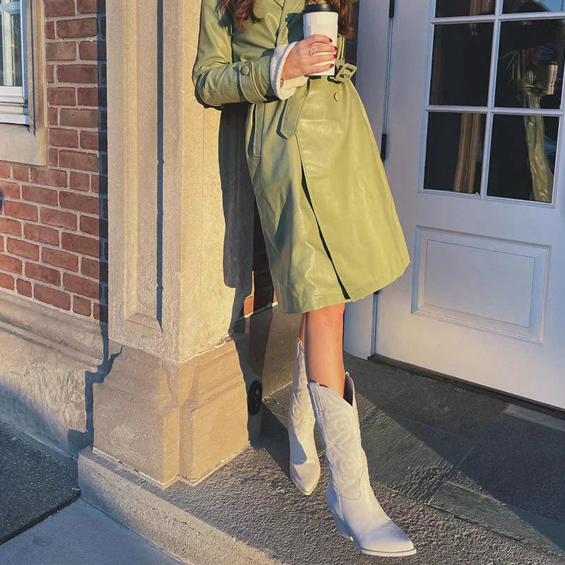 Peyton | Women's Metallic Western Embroidered Cowboy Boot