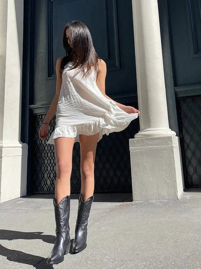 Peyton | Women's Metallic Western Embroidered Cowboy Boot