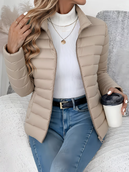 Catriona | Women's Lightweight Quilted Stand Collar Jacket