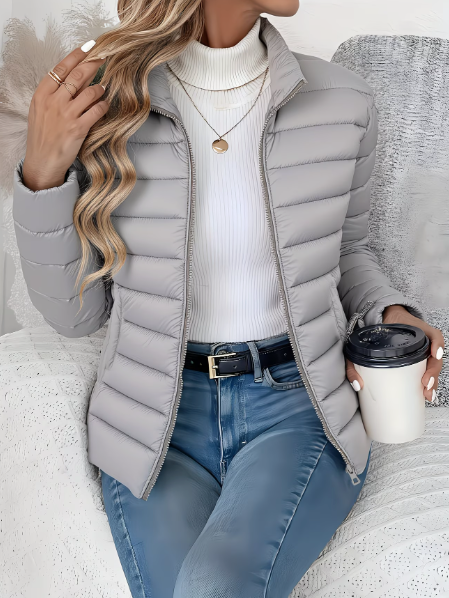 Catriona | Women's Lightweight Quilted Stand Collar Jacket