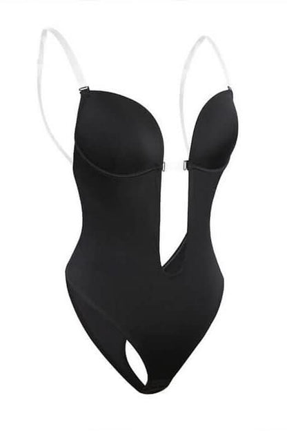 Lorelei | Women's Seamless Backless Plunge Shaping Bodysuit