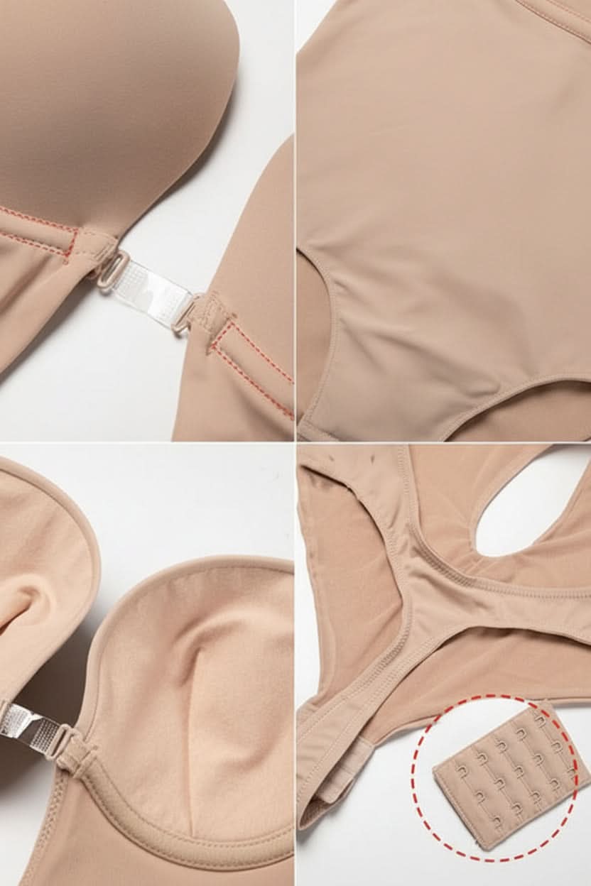Lorelei | Women's Seamless Backless Plunge Shaping Bodysuit